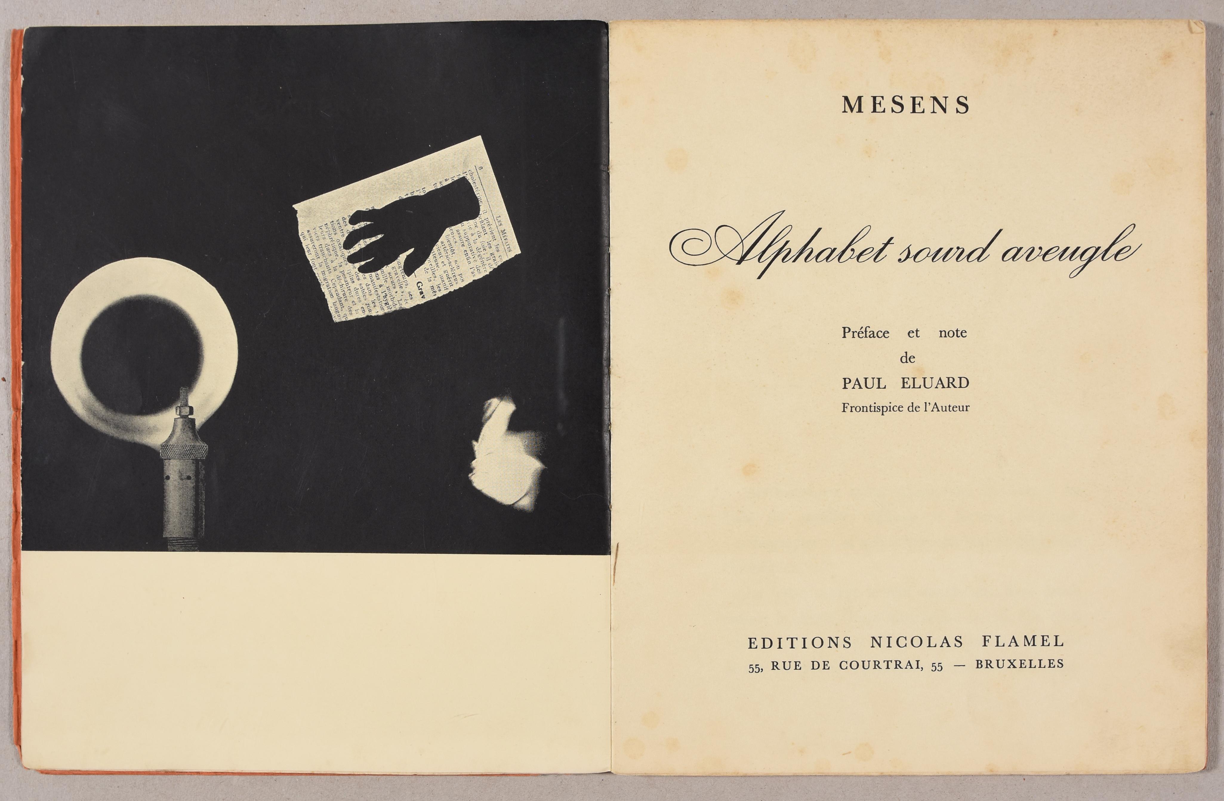  Frontispice pour " Alphabet Sourd Aveugle 